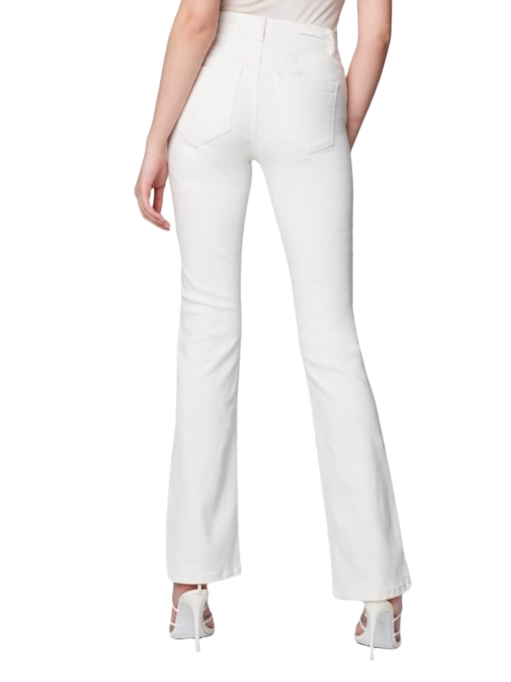 BLANKNYC The Hoyt White High-Rise Mini Flare Stretch Nordstrom Jeans Size 6 / 28 - Picture 3 of 17